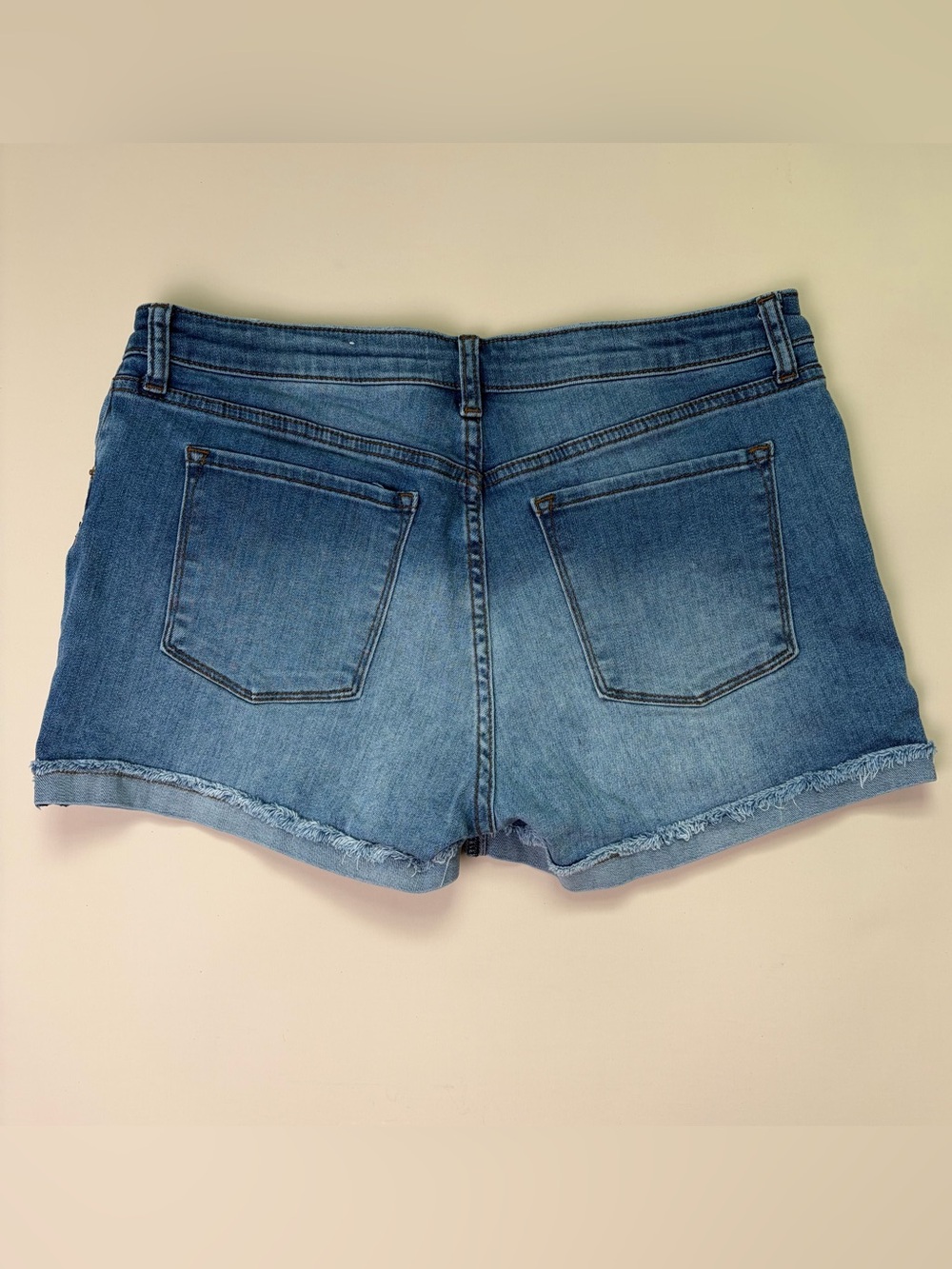 STS Blue Women's Mid-Rise Washed Blue Denim Shorts - Picture 2 of 6